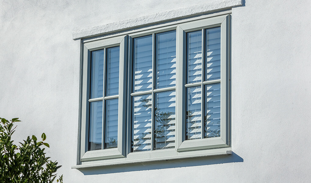 Agate grey uPVC casement windows