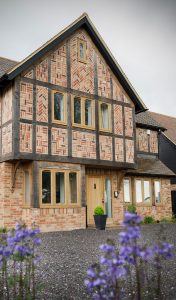 Full oak effect Residence flush sash windows installation