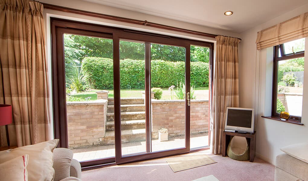 Rosewood uPVC patio doors