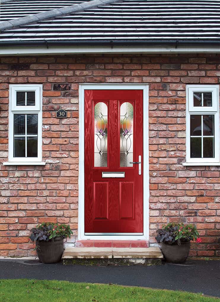 DoorCo red composite door