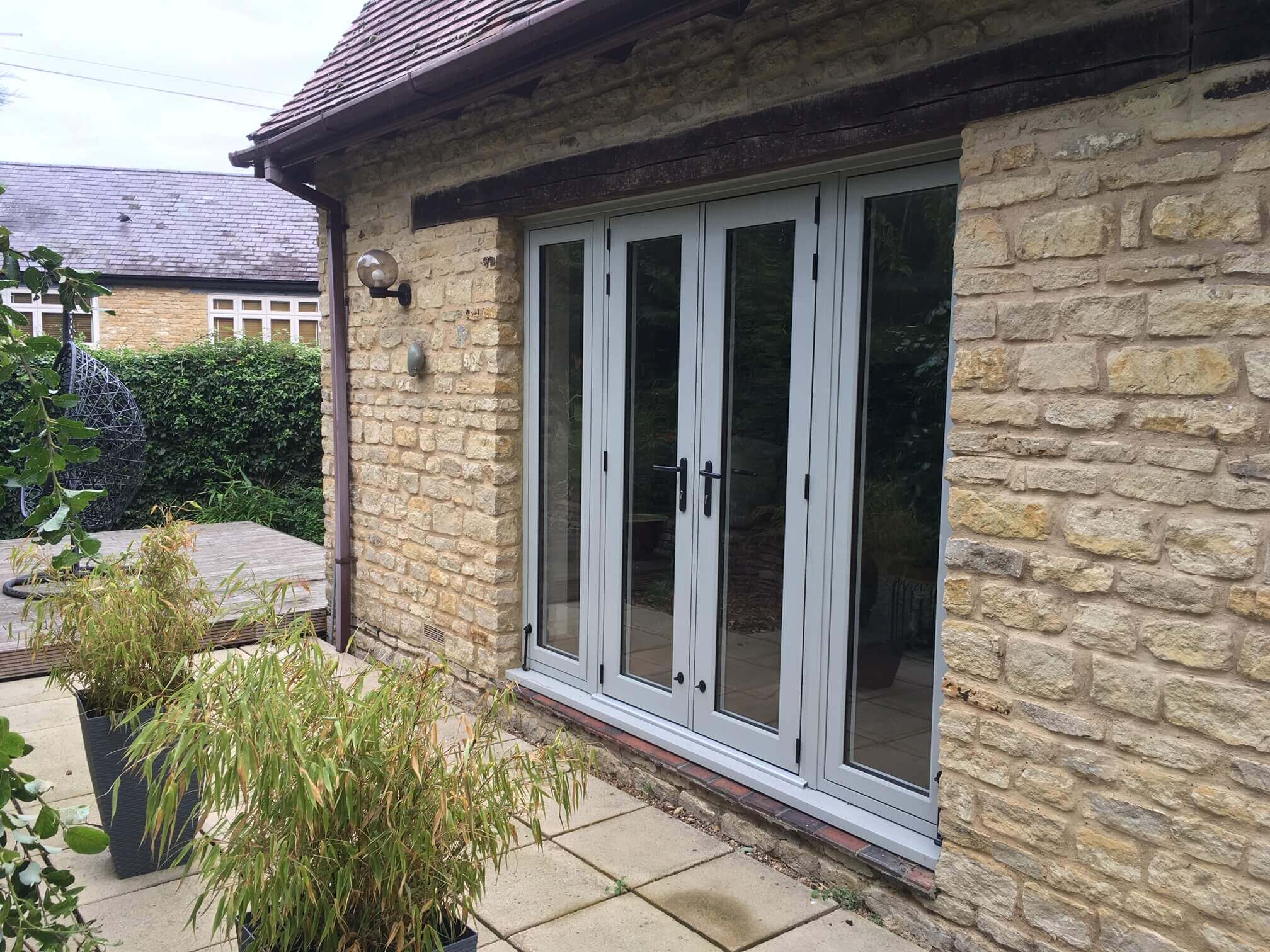 Grey Aluminium Patio Door