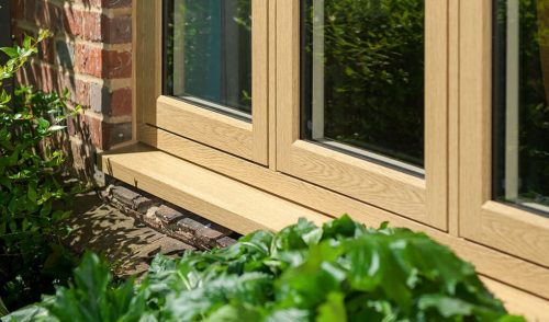 Close up of a Residence 9 window mechanical joint