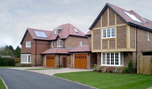 White timber windows