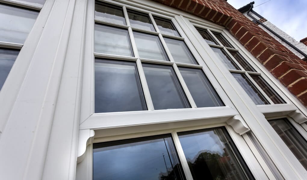 White uPVC windows