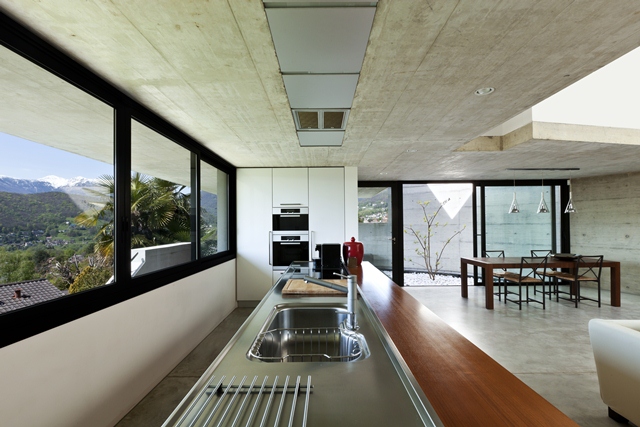 Black aluminium windows