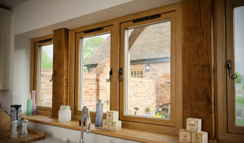 Oak window interior