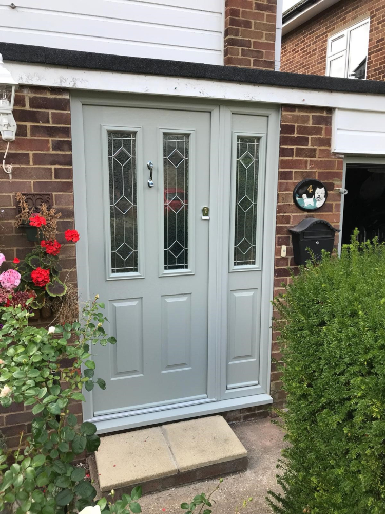 Solidor light grey composite door