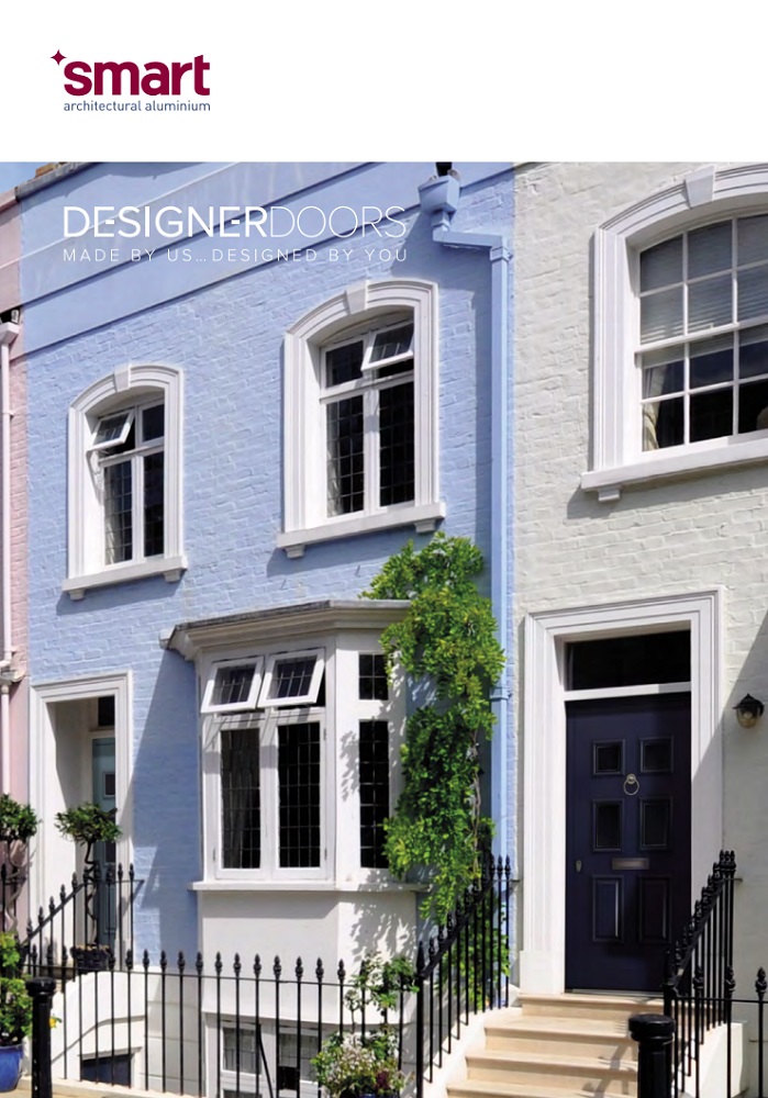 Smart Designer Doors front cover of brochure.